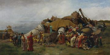 Gulliver And The Lilliputians Artwork by Jehan Georges Vibert