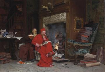 The Committee On Moral Books Artwork by Jehan Georges Vibert