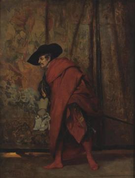 Polonius Behind The Curtain Artwork by Jehan Georges Vibert