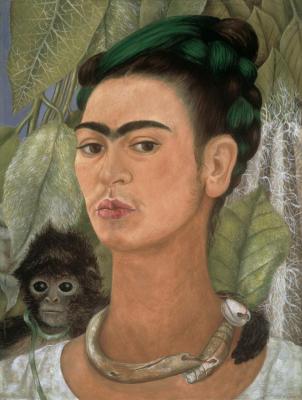 Self Portrait With Monkey, 1938 Artwork by Frida Kahlo