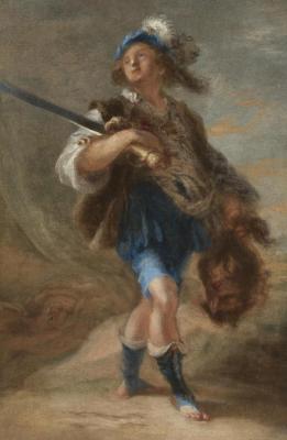 David Holding The Head Of Goliath Artwork by Domenico Fetti