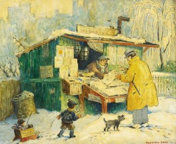 The Newstand Artwork by Walter Harrison Cady