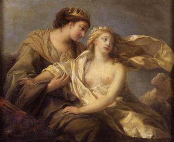 Innocence Taking Refuge In The Arms Of Justic Artwork by Elisabeth Vigee Le Brun