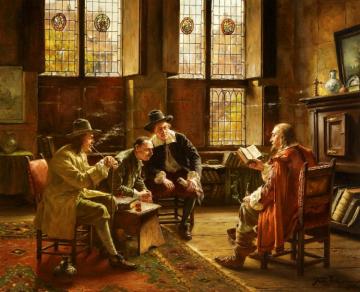 An Interesting Story Artwork by Fritz Wagner