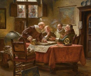 Planning New Adventures Artwork by Fritz Wagner