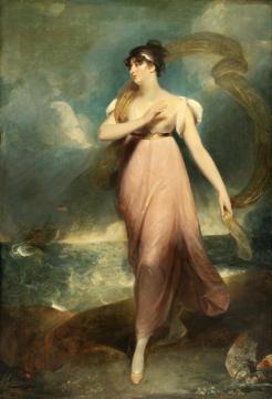 Portrait Of A Woman As Miranda, Said To Be Miss Gibbon Artwork by Sir Thomas Lawrence