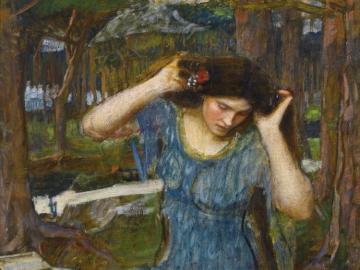 Vain Lamorna, A Study For Lamia Artwork by John William Waterhouse
