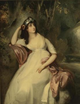 Full Length Portrait Of Sally Siddons Artwork by Sir Thomas Lawrence