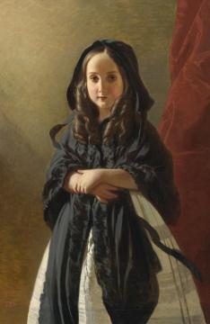 Portrait Of Charlotte Of Belgium, Daughter Of King Leopold I Artwork by Franz Xavier Winterhalter