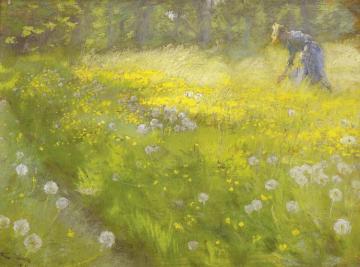 Marie KrØyer In The Garden At Skagen Artwork by Peder Severin Kroyer