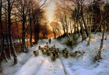 Through The Calm And Frosty Air (1908) Artwork by Joseph Farquharson
