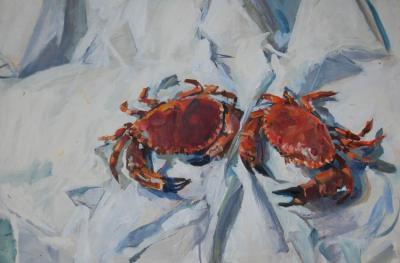 Two Crabs Artwork by Stan Smith