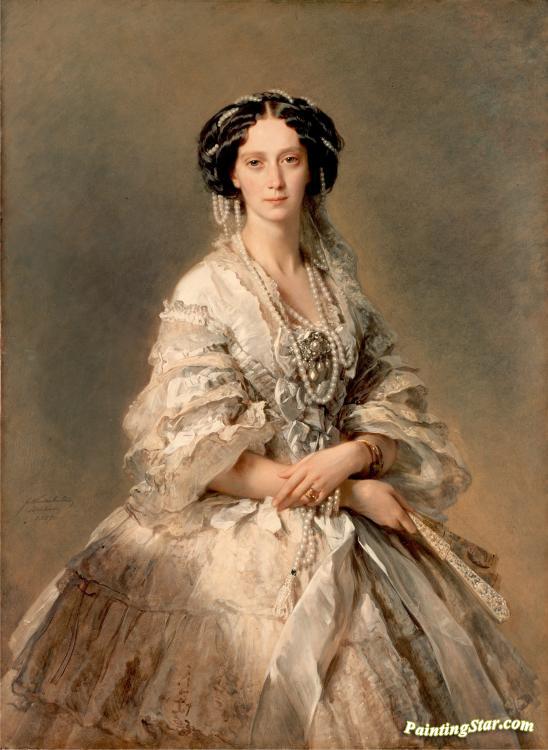 Portrait Of Empress Maria Alexandrovna Artwork by Franz Xavier Winterhalter