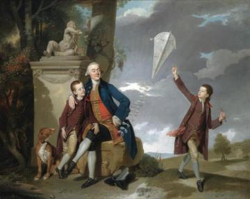 Portrait Of George Fitzgerald With His Sons George And Charles Artwork by Johann Zoffany