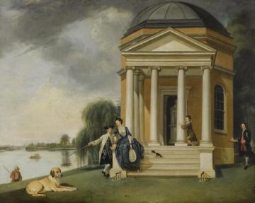 The Garden At Hampton House Artwork by Johann Zoffany