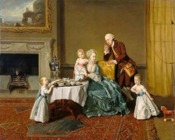 John, Fourteenth Lord Willoughby De Broke, And His Family Artwork by Johann Zoffany