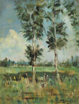 Paesaggio Artwork by Fausto Zonaro