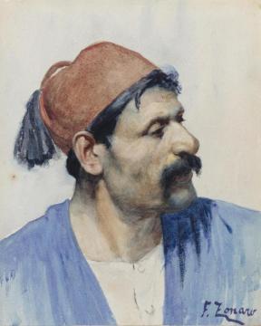 Testa Di Turco Artwork by Fausto Zonaro