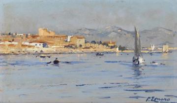 The Aegean Coast I Artwork by Fausto Zonaro
