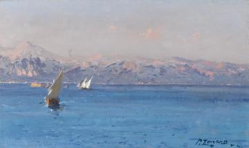 The Aegean Coast Ii Artwork by Fausto Zonaro