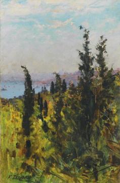 View Over The Golden Horn Artwork by Fausto Zonaro