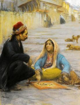 The Fortune Teller Artwork by Fausto Zonaro