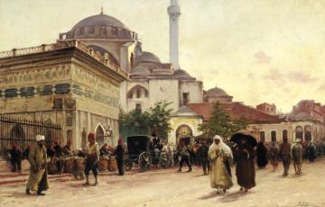 The Tophane Fountain And Kilic Ali Pasha Mosque Artwork by Fausto Zonaro
