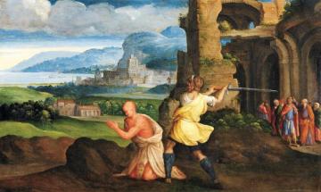 The Beheading Of St. Bartolomew Artwork by Benvenuto Tisi