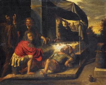 The Drunkenness Of Noah Artwork by Michael Sweerts