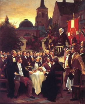The Banquet At The 1847 Meeting Artwork by Erik Henningsen