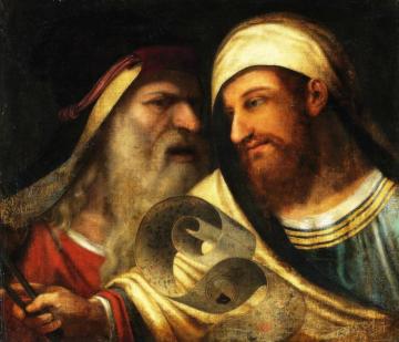 Two Philosophers Artwork by Giorgione