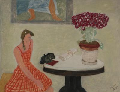 Girl With Telephone Artwork by Milton Avery