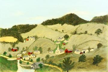 Green Hills Artwork by Anna Mary Robertson Grandma Moses