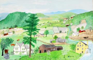 Upland Artwork by Anna Mary Robertson Grandma Moses