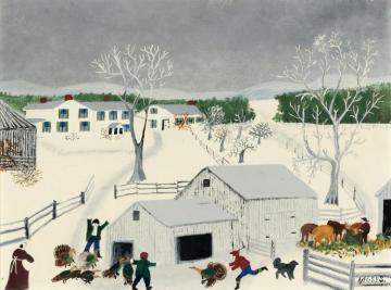 We Have A Turkey Artwork by Anna Mary Robertson Grandma Moses