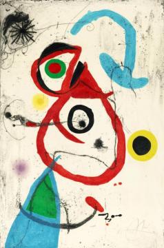 Barcelona - One Plate Artwork by Joan Miró