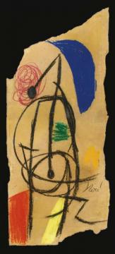 Composition (femme Dans La Nuit) Artwork by Joan Miró