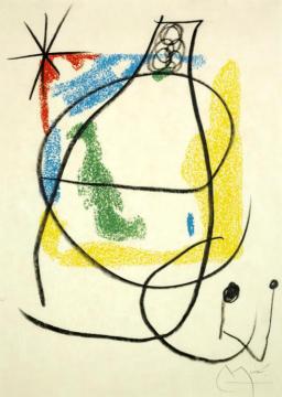 Composition 1 Artwork by Joan Miró