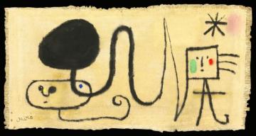 Enfants, Cerf-volant, Étoile Artwork by Joan Miró