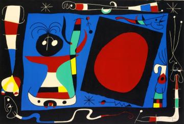 Femme Au Miroir Artwork by Joan Miró