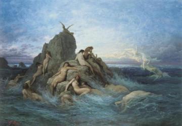 Naïads Of The Sea Artwork by Gustave Doré