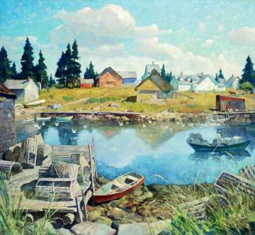 Port Clyde,maine Artwork by Newell Convers (N.C.) Wyeth