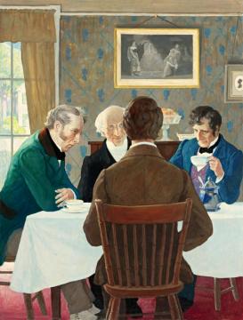 Thoreau And The Three Reformers Artwork by Newell Convers (N.C.) Wyeth