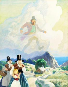 The Man Of Wales Artwork by Newell Convers (N.C.) Wyeth