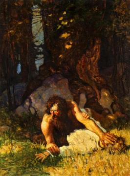 The Wild Man Of Tabor Island Artwork by Newell Convers (N.C.) Wyeth