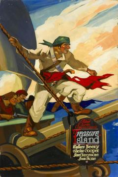 Treasure Island Artwork by Newell Convers (N.C.) Wyeth