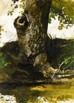 Along The Tail Race Artwork by Andrew Wyeth