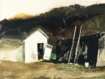 Barn Lamp Artwork by Andrew Wyeth