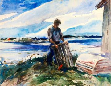 Lobsterman (walt Anderson) Artwork by Andrew Wyeth