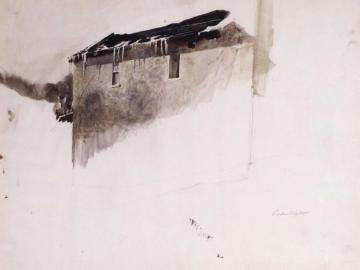 Mill And Icicles Artwork by Andrew Wyeth